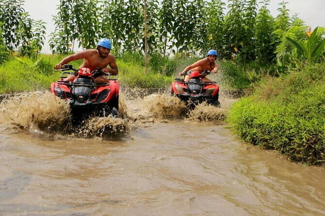 Bali ATV Ride Waterfall,River,Rice Field,Gorilla cave Ubud-Lunch - The Sum Up