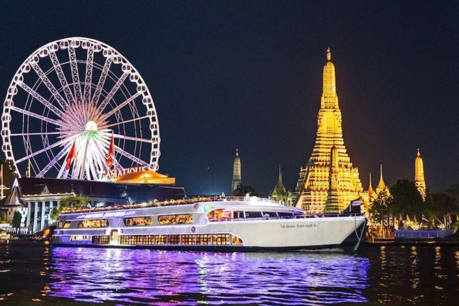 Bangkok: White Orchid Chao Phraya Dinner Cruise free Beer