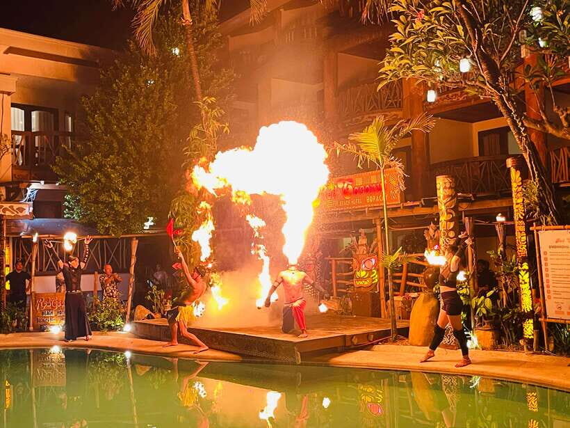 Borocay: Fire Dancing Show at Red Coconut Beach Hotel - A Cultural Touch with a Modern Vibe