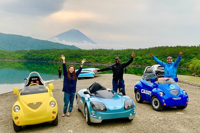 Cute & Fun E-Car tour following guide around Lake Kawaguchiko - The Value of the Tour