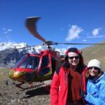 Everest Base Camp Helicopter Tour landing at Everest View Hotel. - The Flight Over Kathmandu Valley