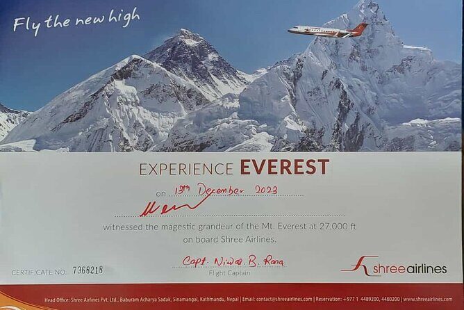 Everest Flight , Mountain Flight in Nepal , Everest Experience - Cost and Value