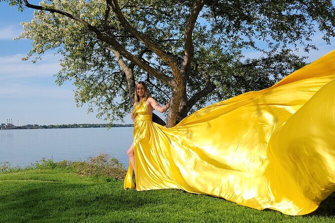 Flying Dress Photo Shoot in Madison WI