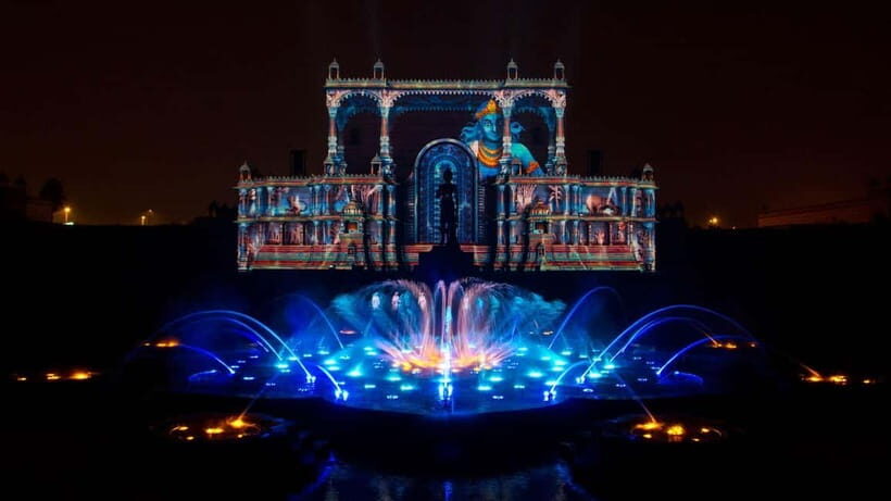 From Delhi: Akshardham Exhibition and Sahaj Anand Water Show - Akshardham Temple: Architecture and Spiritual Significance