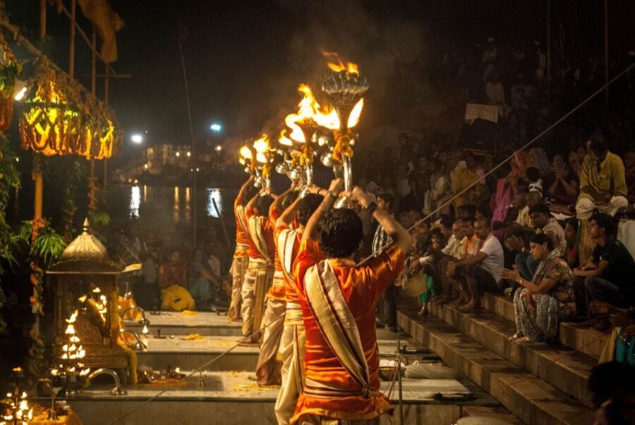 Ganga Ghat Arti with Roof Café Close to Ganges - FAQs