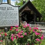 Great Smoky Mtn, Dolly home, Gatlinburg Arts & Crafts Spring Tour - Visiting Emerts Cove Covered Bridge and Cemetery
