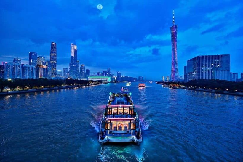 Guangzhou: Pearl River 1-hour Night Cruise (Optional Piers) - The Route and Views