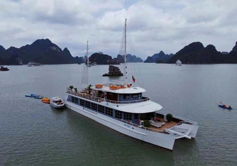 Hanoi/Ha Long: Ha Long Bay Luxury Day Cruise by Catamaran - What’s included and what’s not