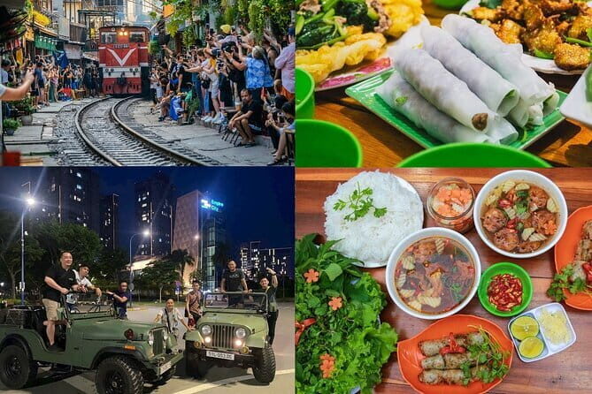 Hanoi Jeep Night Street Foodie Tour, Train Street and Egg Coffee - A Detailed Look at the Hanoi Jeep Night Street Foodie Tour
