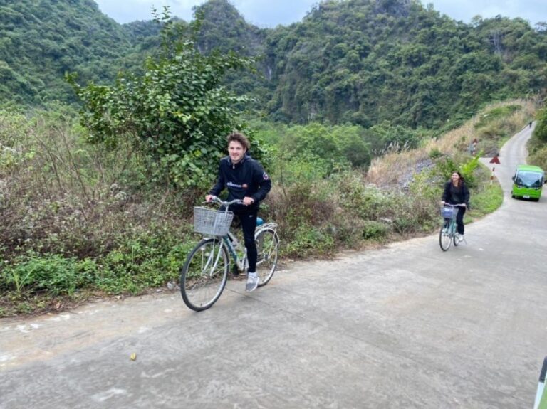 Hanoi - Lan Ha Bay 1 Day with kayaking , Swimming and Cave - First Stop: Beo Harbour and Cat Ba Island
