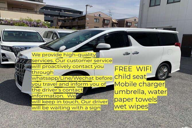 Kansai/KIX Airport to or from Osaka/Kyoto Private Transfer - FAQs