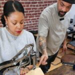 Leather Handbag Sip and Stitch at Rob Hall Design Studios - The Workshop Experience: Making Your Own Leather Handbag