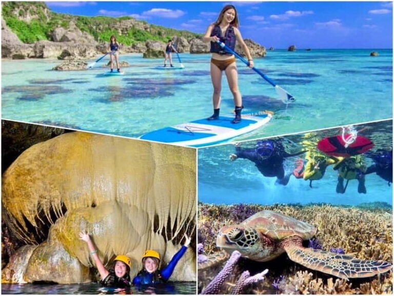 Miyako island: 3 sets! Snorkeling/Limestone Caving/Beach SUP - A Closer Look at the Itinerary and Experience