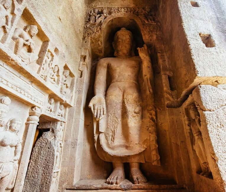 Mumbai: Buddhist Kanheri Caves with Golden Pagoda Temple - The Sum Up