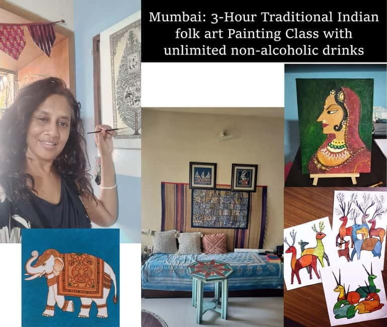 Mumbai: Painting Class with Unlimited Non-Alcoholic Drinks - A Deep Dive into the Mumbai Folk Art Painting Class