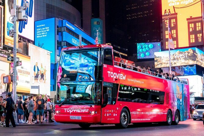 New York Night Tour: Open Top Bus Tour by TopView® - Key Points