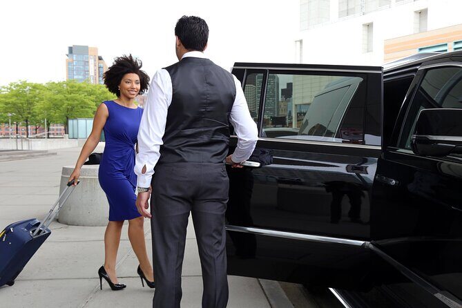 NYC VIP Private Luxury Departure ride via Stretch Limousine, Van, Sedan or SUV - Breakdown of the Experience
