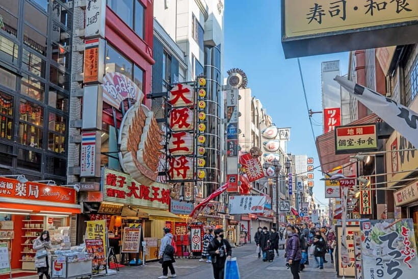 Osaka: Iconic Landmarks and Culinary Gems Private Tour - Dotonbori: The City’s Entertainment Hub
