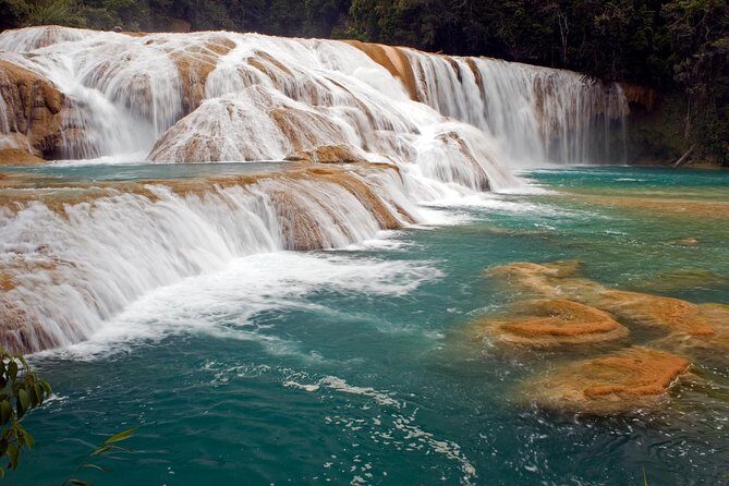 Palenque Mayan Ruins, Misol-Ha and Agua Azul Waterfalls Full Day Tour from Palenque