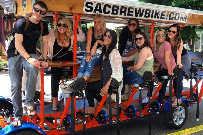 Pedal, Drink, and Bar hop through Sacramento on a 15 seat Beer Bike - FAQ