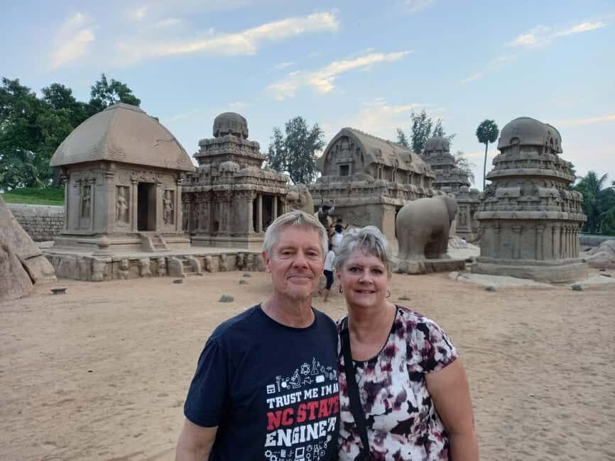 Pondicherry: Mahabalipuram Private Guided Tour with Pickup - First Stop: The Pancha Rathas