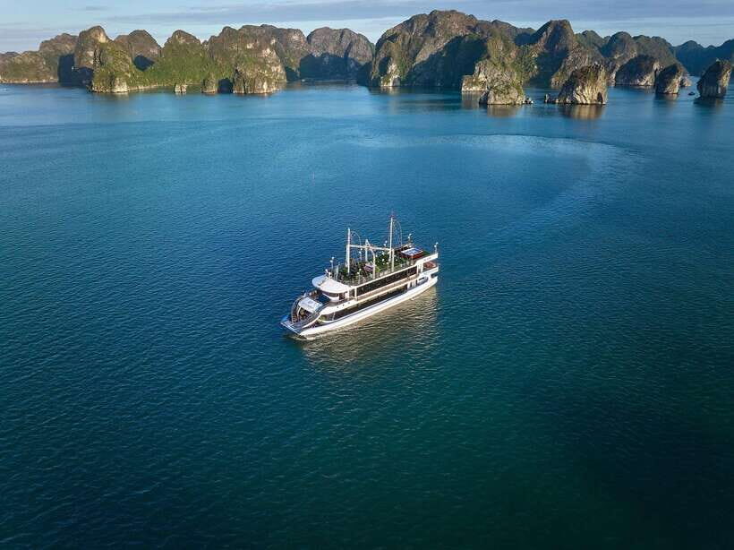 Premium Halong Day Cruise with Buffet Lunch, Cave & Island - The Journey Through Halong Bay’s Iconic Landscape