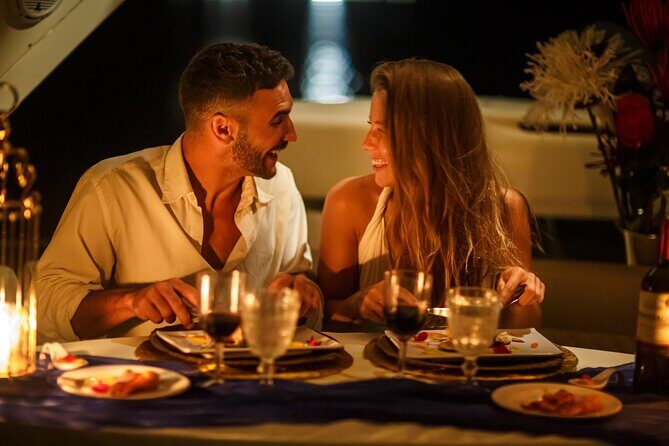 Private 3 hours Romantic Tulum Dinner in 58´Yacht Azimut - The Bottom Line