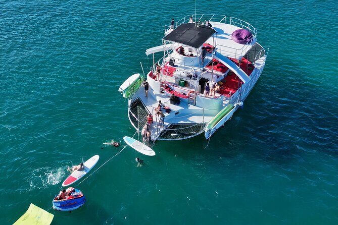 Private Yacht Charter on ChicaFun 1 Waterslides all inclusive - Exploring Puerto Vallarta from the Water