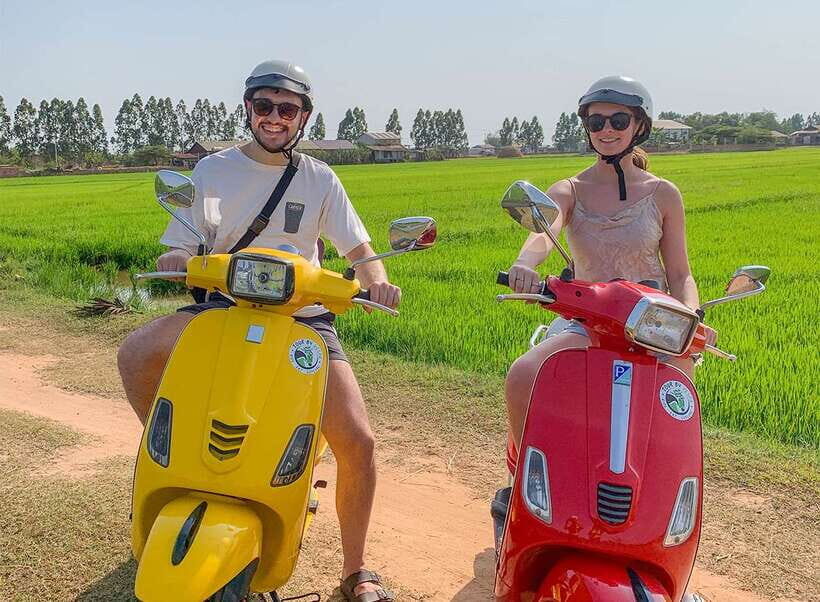 Siem Reap: Floating Village Sunset Boat Guided Vespa Tour - Breaking Down the Itinerary