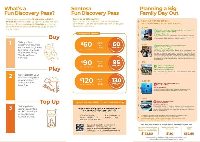 Singapore: Fun Discovery Pass Sentosa - Overview of the Sentosa Fun Discovery Pass