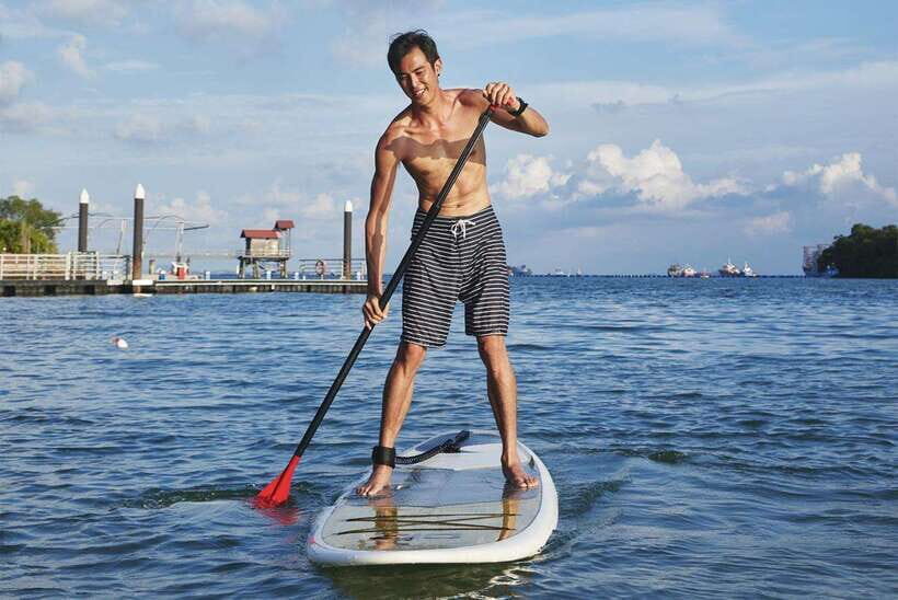 Singapore: Stand up Paddle board - Ola Beach Club Ticket - The Scenic Setting of Siloso Beach