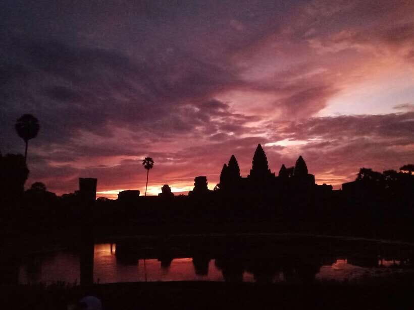 Sunrise at Angkor Wat with a sharing group - Authentic Experiences and the Value of a Guided Group