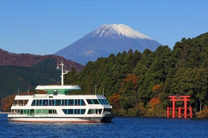 Tokyo Day Tour in Mt.Fuji,Hakone,Cruise,ropeway,Shinkansen w/Meal - Cruising Lake Ashi and the Hakone Scenic Ropeway