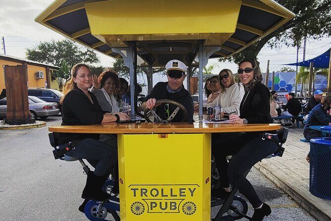 Trolley Pub Party Bike through St. Pete with Bar+Mural Stops - Exploring the Details of the Trolley Pub Tour