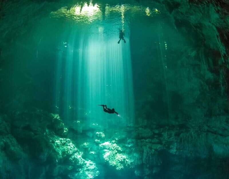 Tulum : Scuba in 2 cenotes including a deep one Pit Dos Ojos