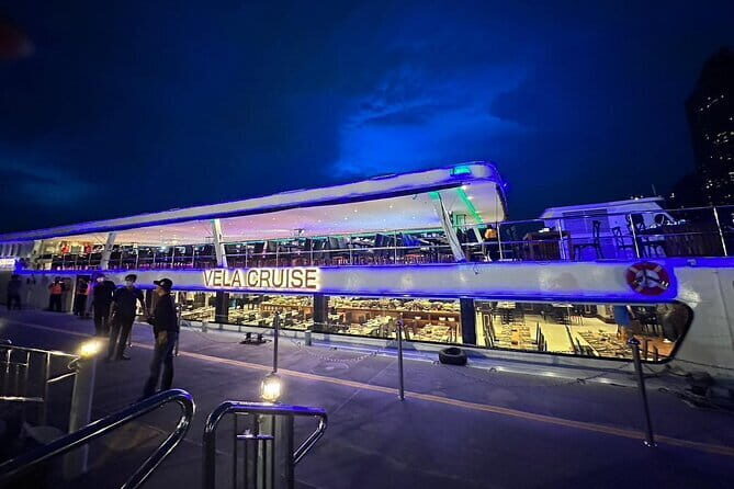 Vela Dinner Buffet Cruise with Bangkok Night Views and Shows - Frequently Asked Questions