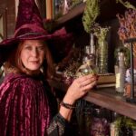 Witch Costume Photo Shoot - Witch Cottage theatrical set - A Deeper Look at the Salem Witch Costume Photo Shoot