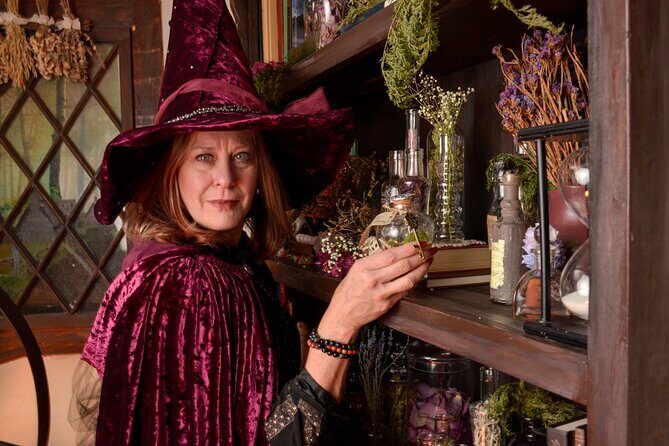 Witch Costume Photo Shoot - Witch Cottage theatrical set