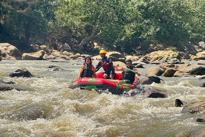 7 Hour Sticky Waterfall and Double Rafting Adventure - Relaxation on the Bamboo Raft