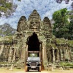 Angkor Wat in a vintage Jeep with driver - jeep rental - Exploring the Details of Your Angkor Jeep Experience