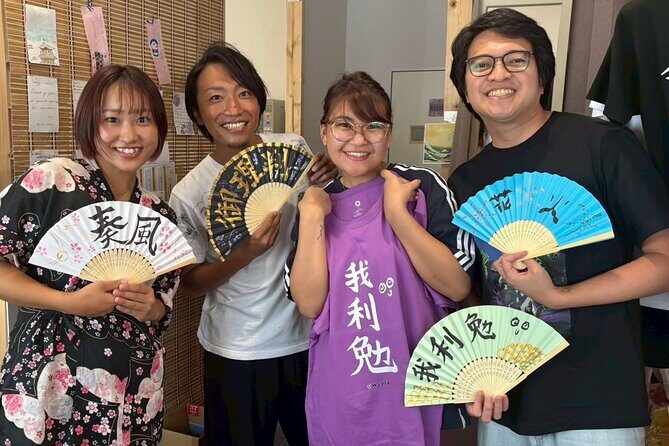 AsakusaJapanese Calligraphy & Make your original folding fan! - What’s Included