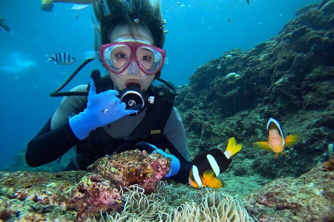Boat entry diving at the Blue Cave in Onna Village, Okinawa! - What Travelers Say