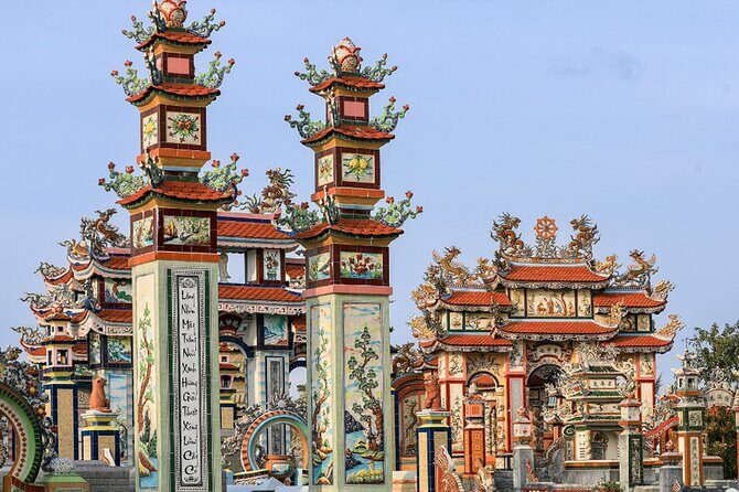 Hue Cycling Tour Thanh Toan Bridge An Bang Village city of Ghost