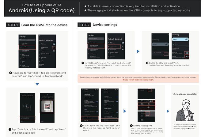 Japan Tokyo Osaka NINJA 4G/5G eSIM Data Card 1GB/2GB per day - FAQs
