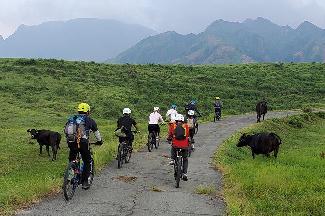 Private E-MTB guided cycling around Mt. Aso volcano & grasslands - An In-Depth Look at the Mt. Aso E-MTB Tour
