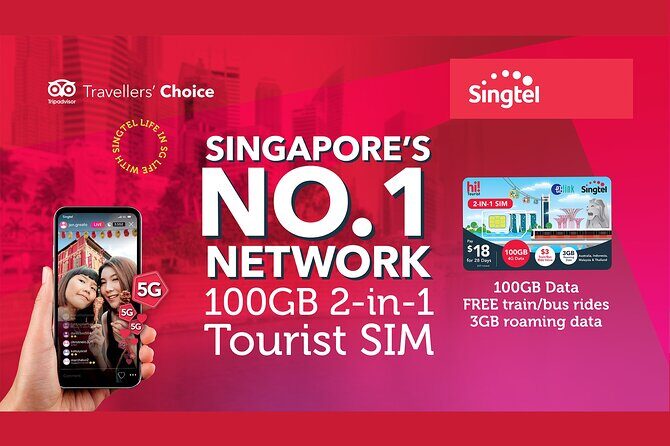 Singapore Singtel Best 5G/4G Tourist SIMs with SG Transport Card - Who Will Benefit Most