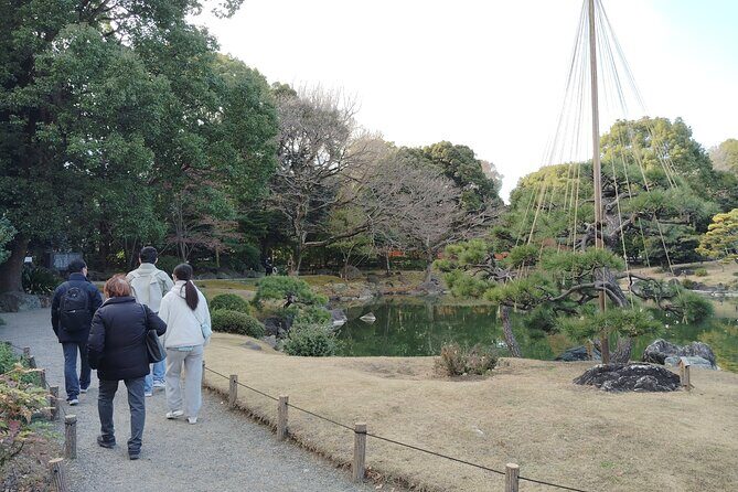 Tokyo Kiyosumi Garden Tour Stonework Pond and Sky Tree Views - FAQ