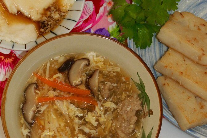 Turnip cake, Pork thick soup, Tofu pudding. Taiwan Traditional Light Meals Experience-C (Taipei Cooking Class) - FAQ