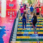 Christ the Redeemer by Van and Selarón Steps - Zona Sul and the Neighborhoods