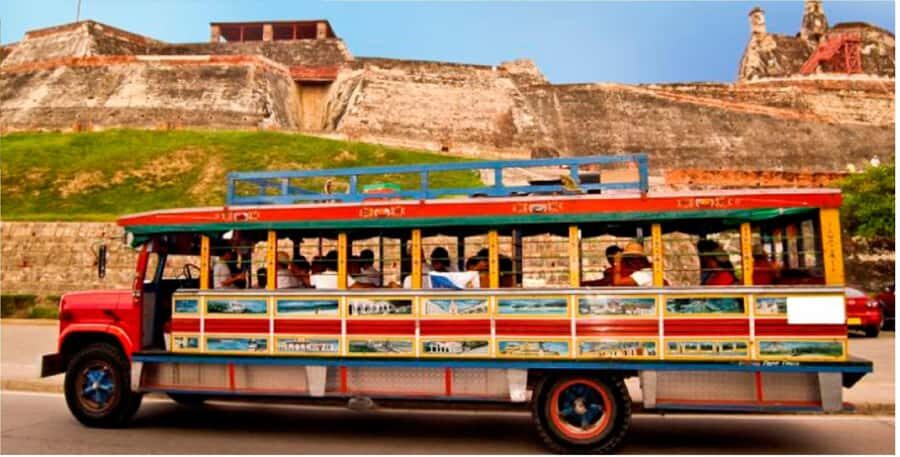 CITY TOUR IN TYPICAL CHIVA Cartagena - In-Depth Review of the Cartagena Chiva Tour